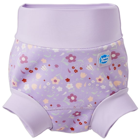 Splash About Girl's Happy Nappy™ Reusable Swim Diaper, Lilac Spring, 3-6 Months