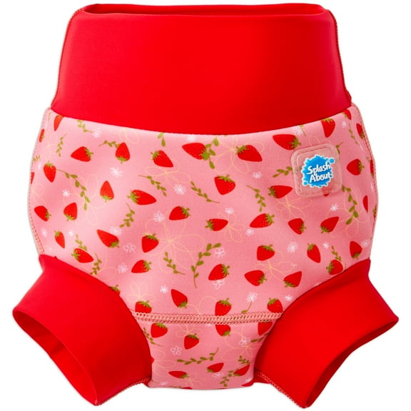 Splash About Girl's Happy Nappy™ Reusable Swim Diaper, Strawberry Field, 12-24 Months