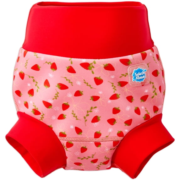 Splash About Girl's Happy Nappy™ Reusable Swim Diaper, Strawberry Field, 3-6 Months
