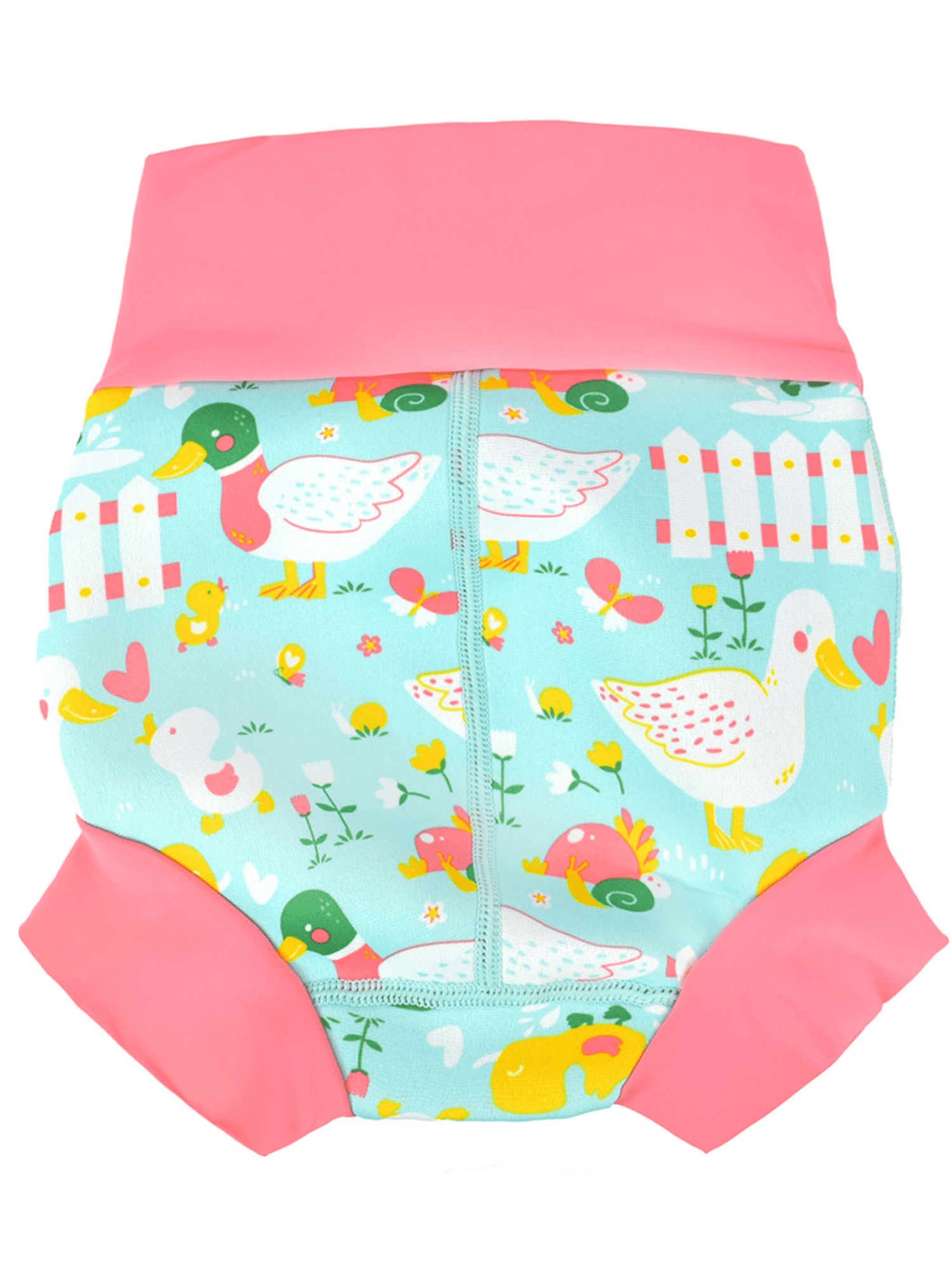 Splash About Girl's Happy Nappy Cloth Swim Diaper, Little Ducks, 6-12 Months