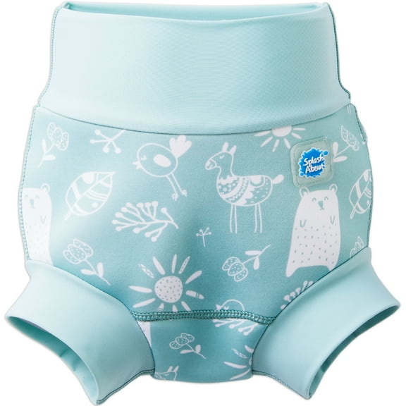Splash About Girl's Happy Nappyâ„¢ Reusable Swim Diaper, Sunny Bear, 0-3 Months