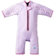 Splash About Girls Shorty Wetsuit, Lilac Spring, 2-4 Years