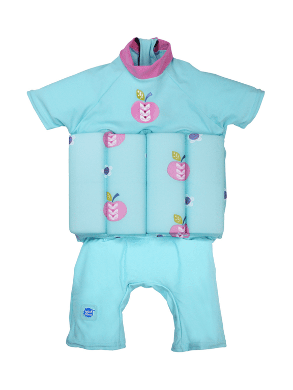 Girls' UV Sun Protection Floatsuit Apple Daisy 4-6 Years