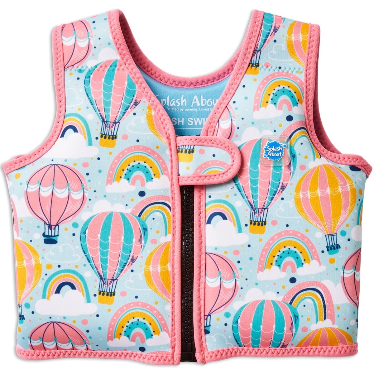 Splash About – Gilet De Natation Taille Réglable Pour Enfants 6-10 Ans (Jaune, Sécurité CE)