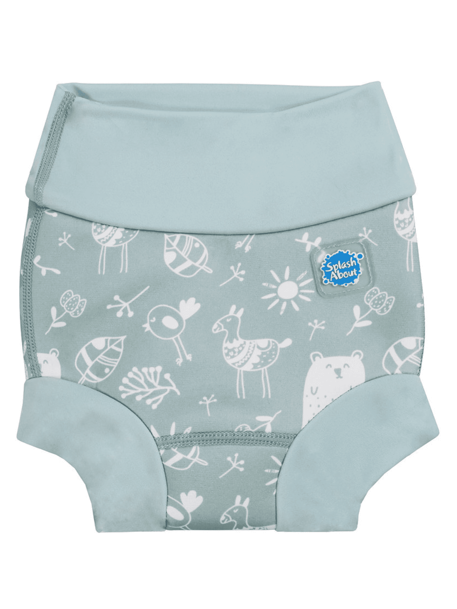 Splash About Girl's Happy Nappy Duo Swim Diaper, Sunny Bear, 6-12 Months