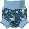 thumbnail image 1 of Splash About Happy Nappy Duo Swim Diaper, Shark Reef Blue, 2-3 Years, 1 of 3
