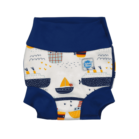 Splash About Happy Nappy Duo™ Reusable Swim Diaper, Tug Boats, 12-24 Months