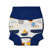 Splash About Happy Nappy Duo  Reusable Swim Diaper, Tug Boats, 6-12 Months