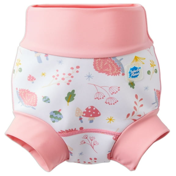 Splash About Girl's Happy Nappy Reusable Swim Diaper, Forest Walk, 12-24 Months