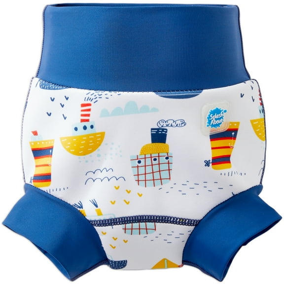 Splash About Boy's Happy Nappy™ Reusable Swim Diaper, Tug Boats, 3-4 Years
