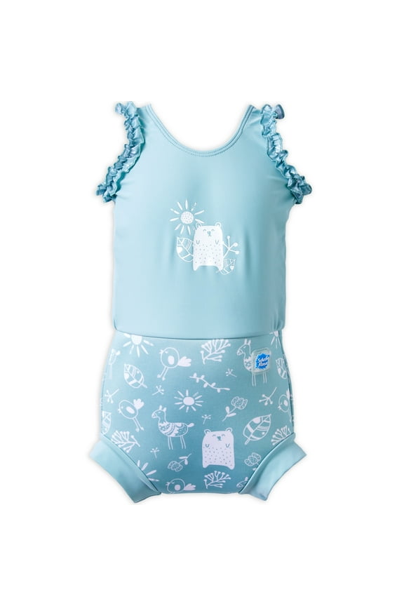 Happy Nappy Swimsuit with Swim Diaper, Forest Walk, 2-3 Years