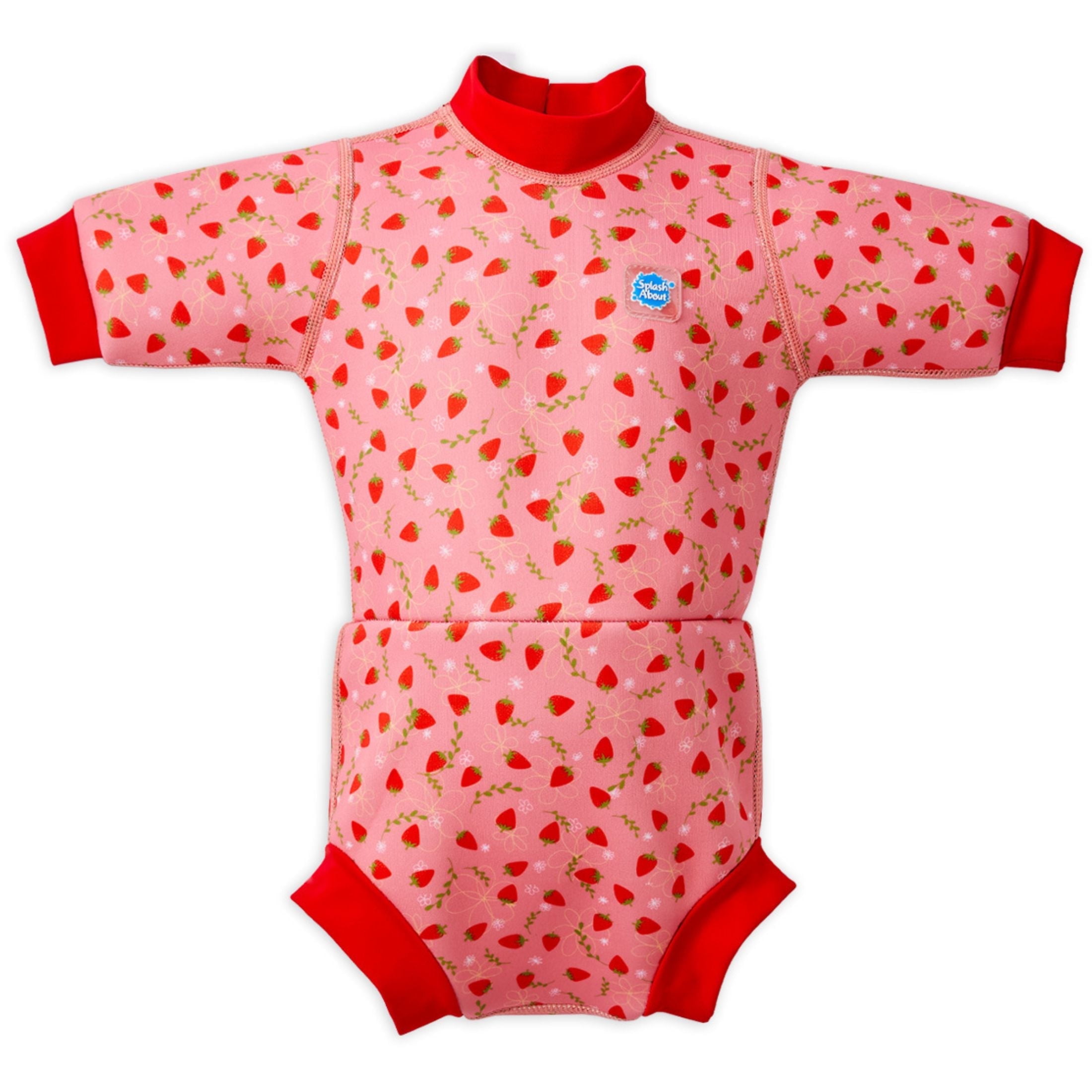 Splash About Happy Nappy™ Wetsuit with Swim Diaper, Strawberry Field, 3-8 Months