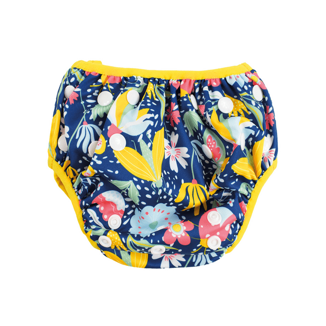 Splash About Size Adjustable Swim Diaper, Garden Delight 1-3 Years
