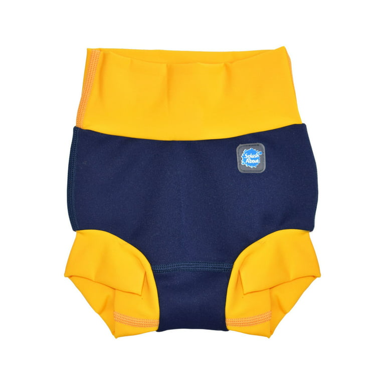 Splash About Happy Nappy Duo, Navy/Yellow, 6-12 Months 