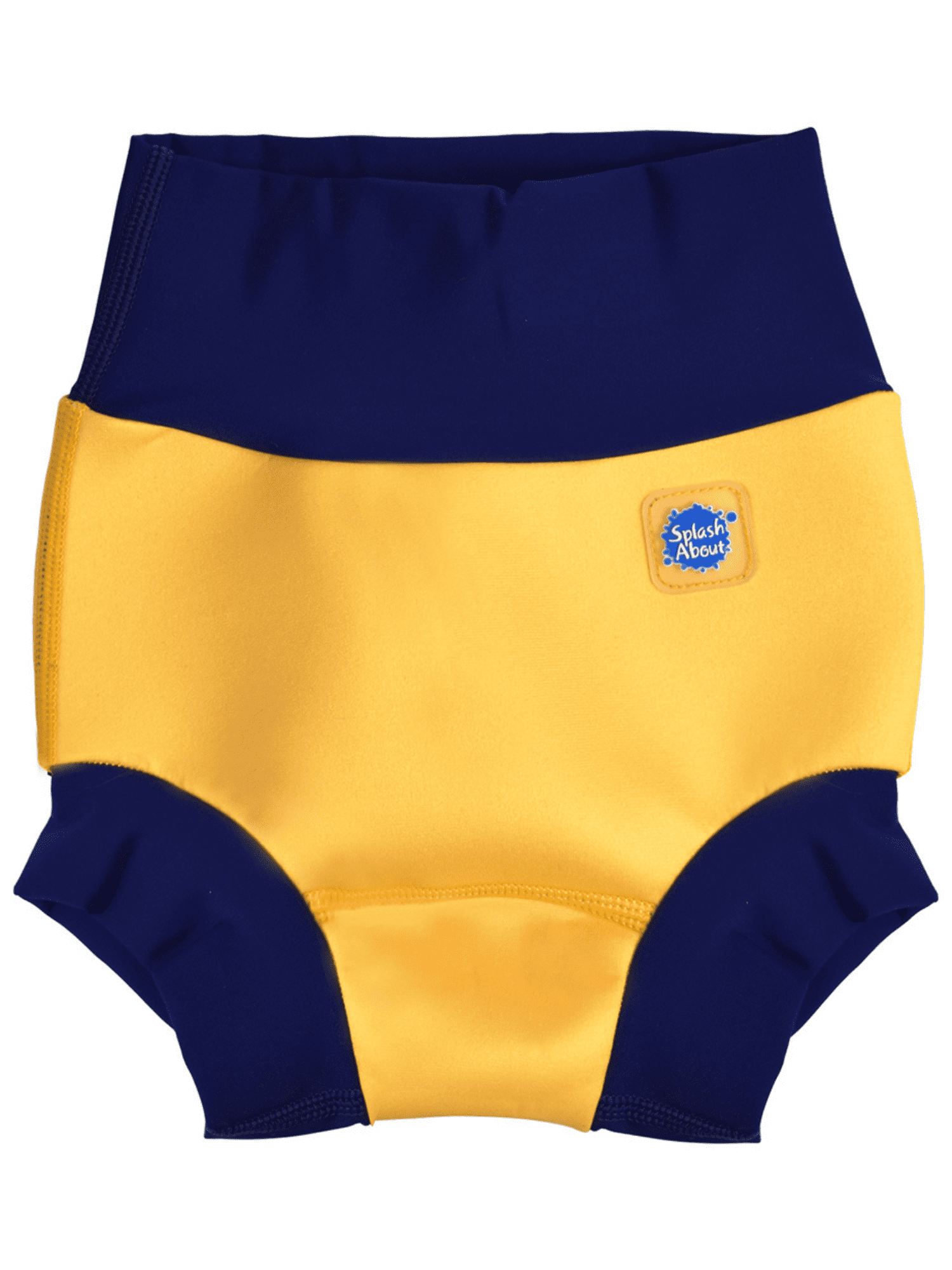 Splash About Happy Nappy Reusable Swim Diaper, Yellow & Navy, 1224