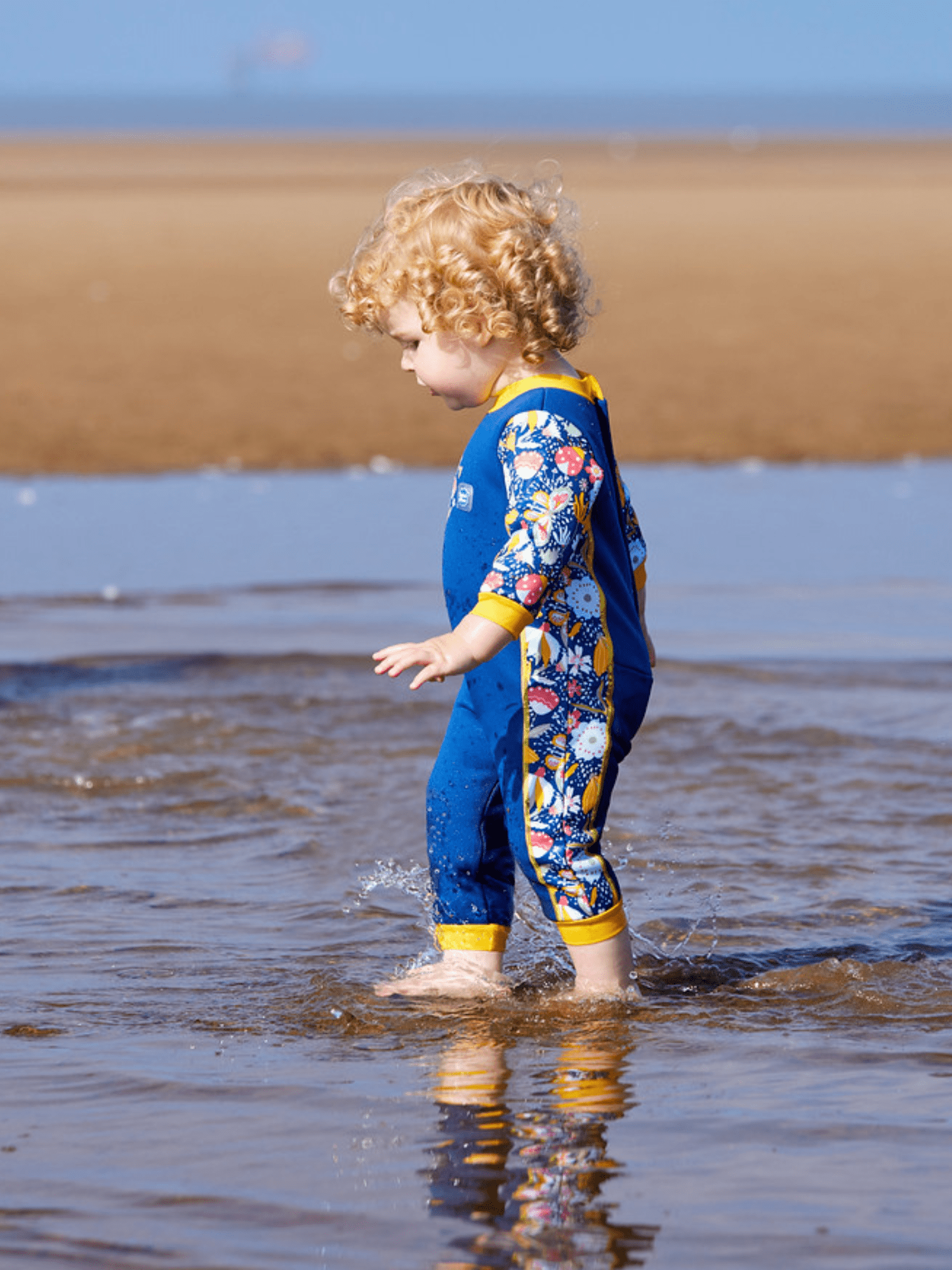 Splash About Girl's Warm in One Baby Wetsuit, Garden Delight 6-12 Months