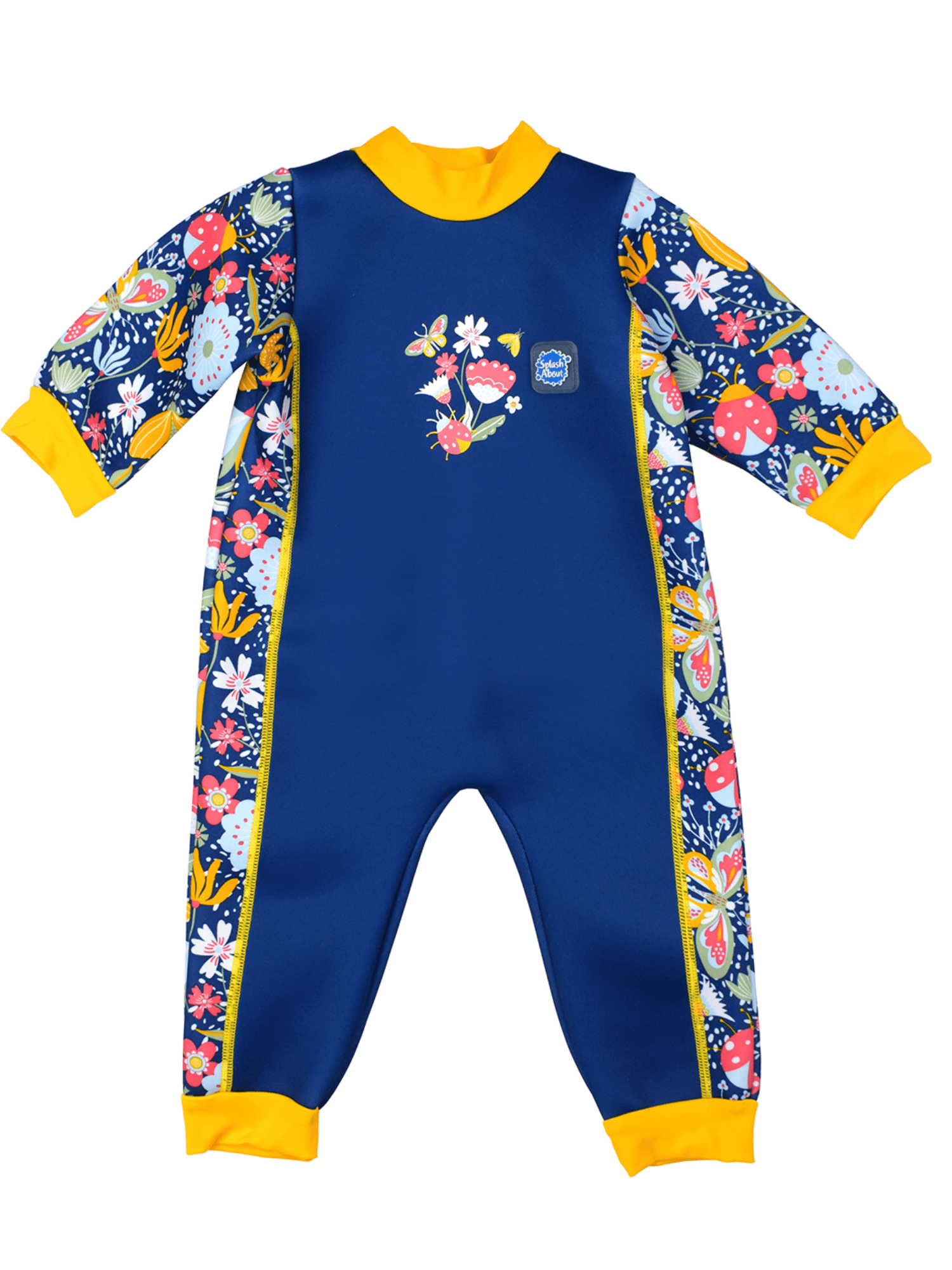 Splash About Girl's Warm in One Baby Wetsuit, Garden Delight 6-12 Months