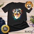 Splash Art Australian Shepherd Aussie Dog Tshirt A2514
