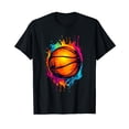 thumbnail image 1 of Splash Art Ball Player Basketball Player T-Shirt, 1 of 5