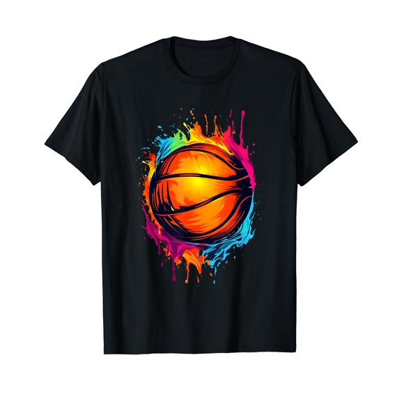 Splash Art Ball Player Basketball Player T-Shirt