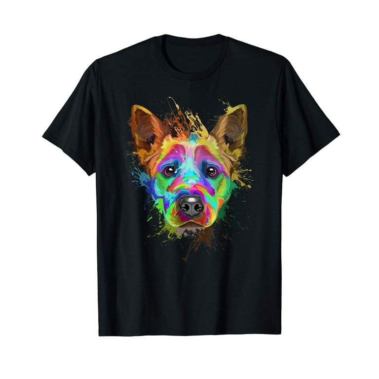 Splash Art Cattle Dog T-Shirt | Blue Heeler Lover Gifts Splash Art Cattle Dog T-Shirt | Blue Heeler Lover Gifts