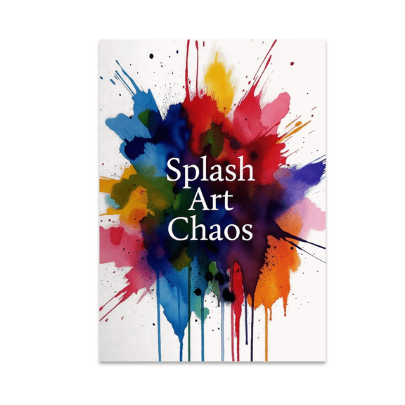 Splash Art Chaos - Abstract Art Enthusiast - 13x19 Poster Print