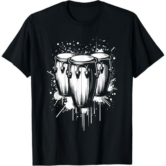 Splash Art Conga Congas Drum Drummer Drum Musician T-Shirt