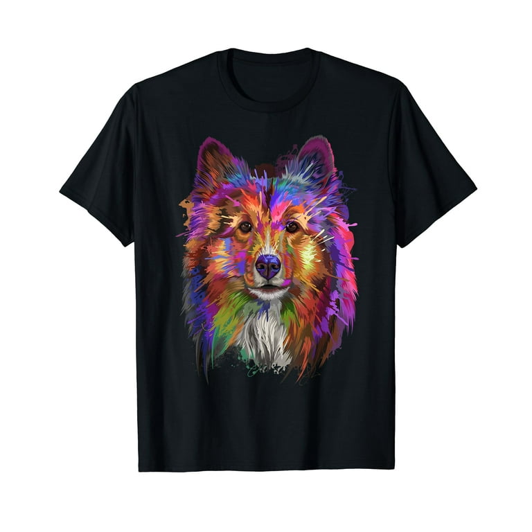 Splash Art Shetland Sheepdog T-Shirt | Cute Sheltie Gifts Splash Art Shetland Sheepdog T-Shirt | Cute Sheltie Gifts