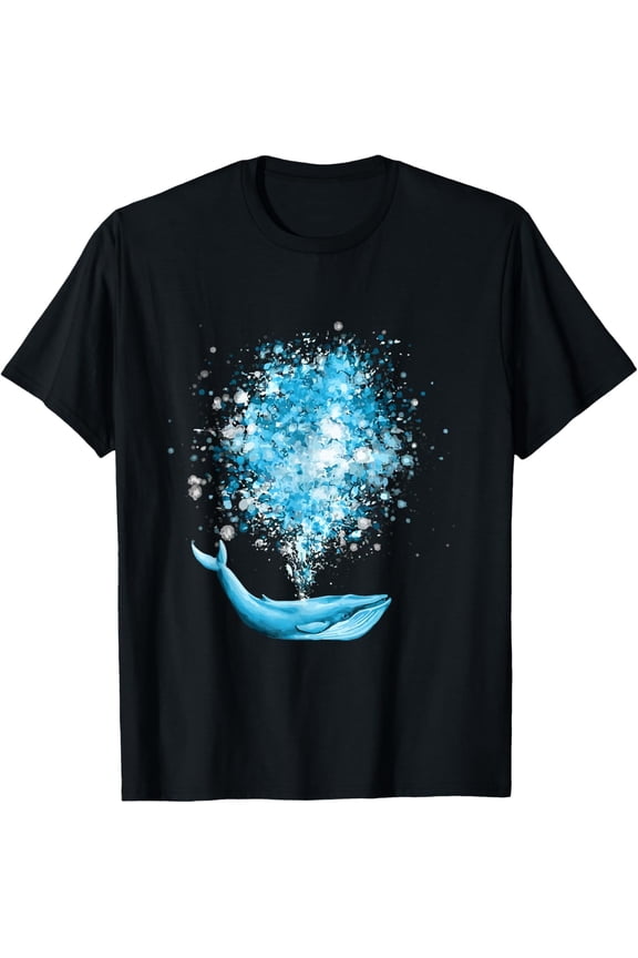 Splash Art Whale Gift Animal Whale Lovers T-Shirt
