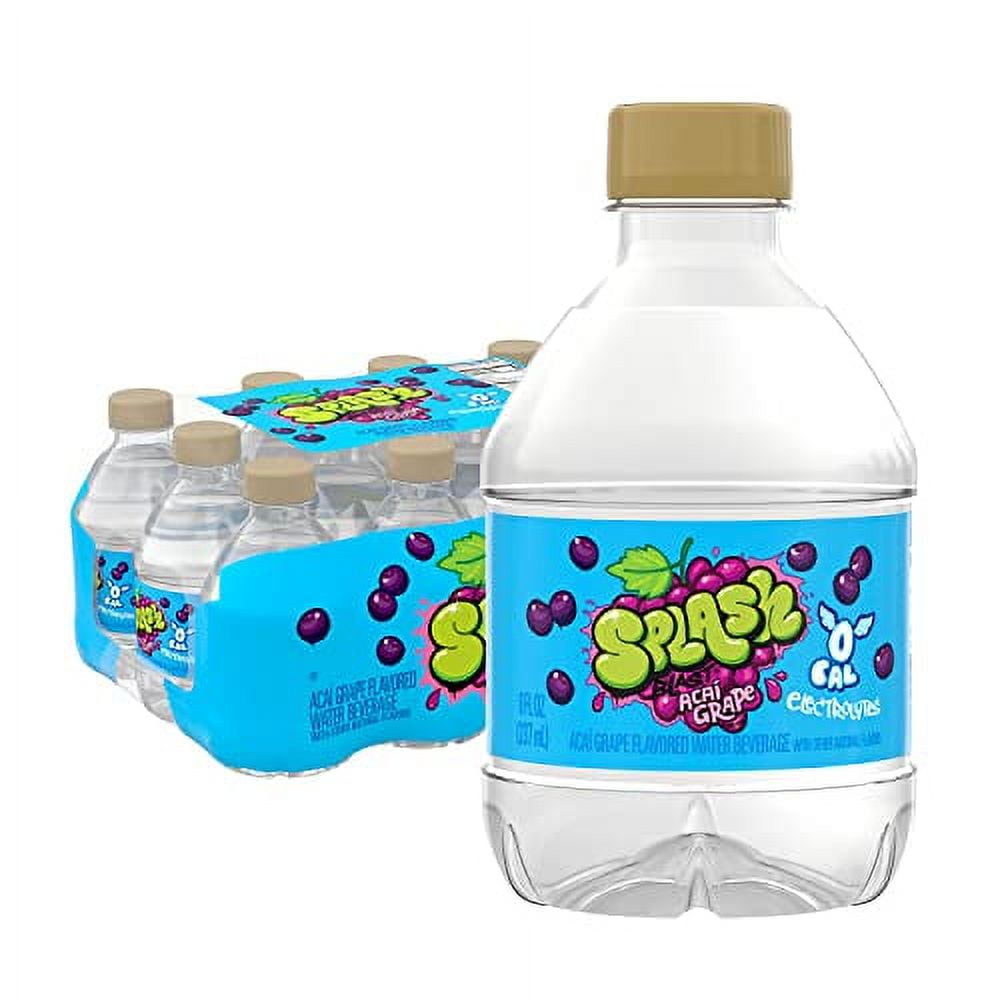 Splash Blast, Acai Grape Flavored Water, Zero Sugar, with Electrolytes
