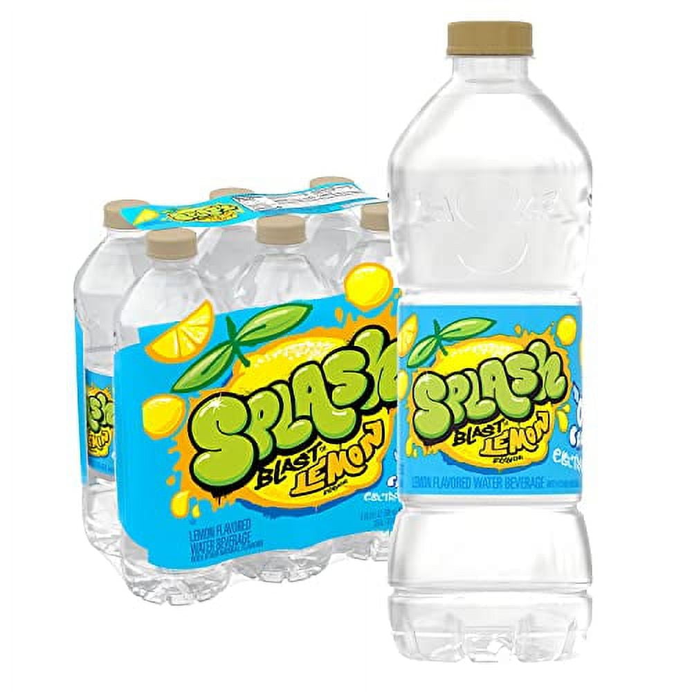 Splash Blast, Flavored Water Beverage, Lemon Flavor, 16.9 Fl Oz Plastic