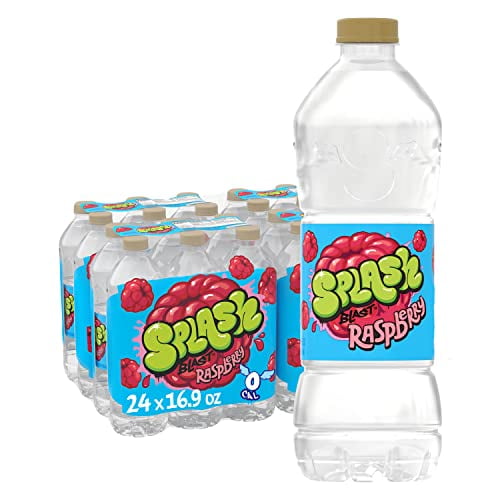 Splash Blast, Ras Flavored Water, Zero Sugar, with Electrolytes, 16.9