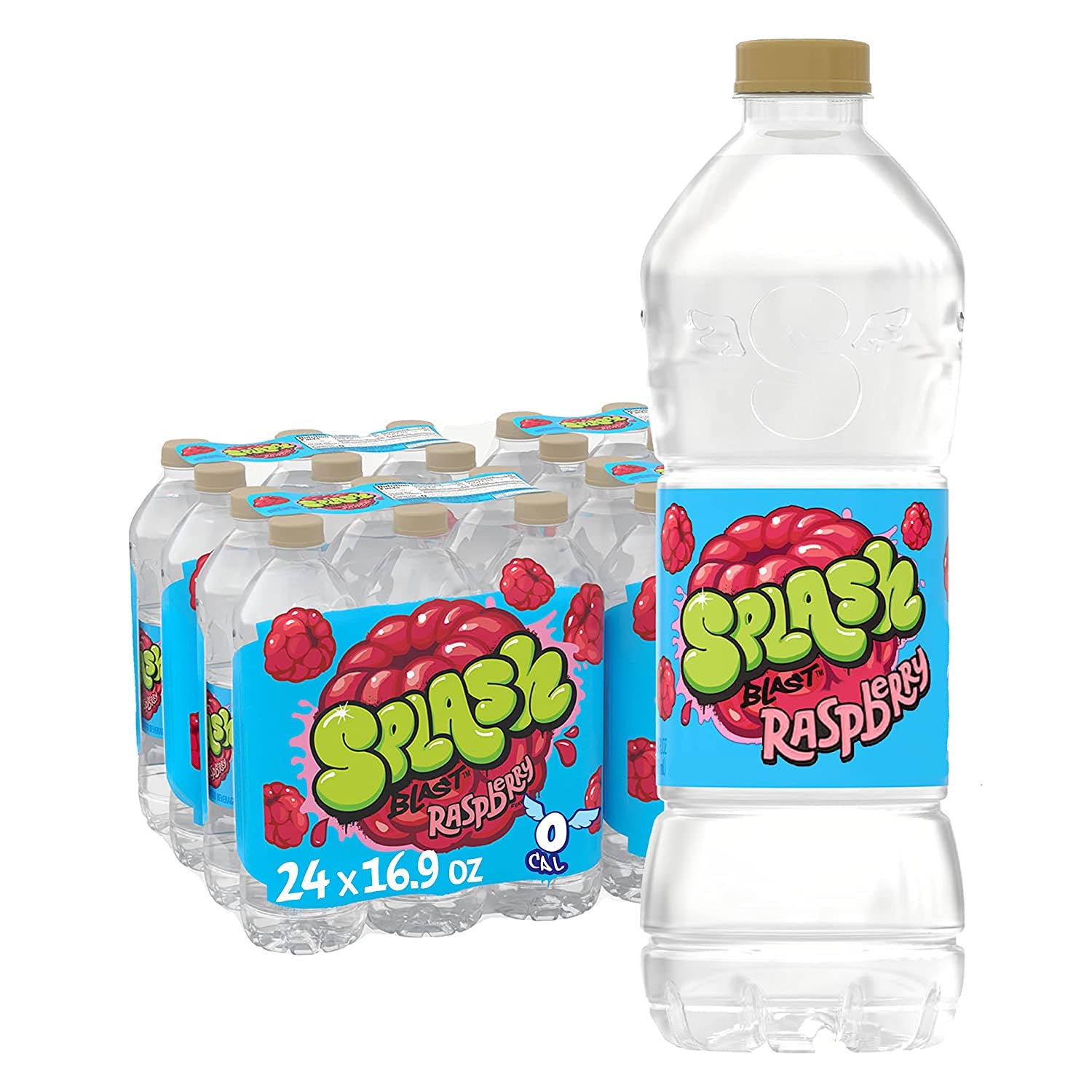 Splash Blast, Wild Berry Flavor Water Beverage, 16.9 FL OZ Plastic
