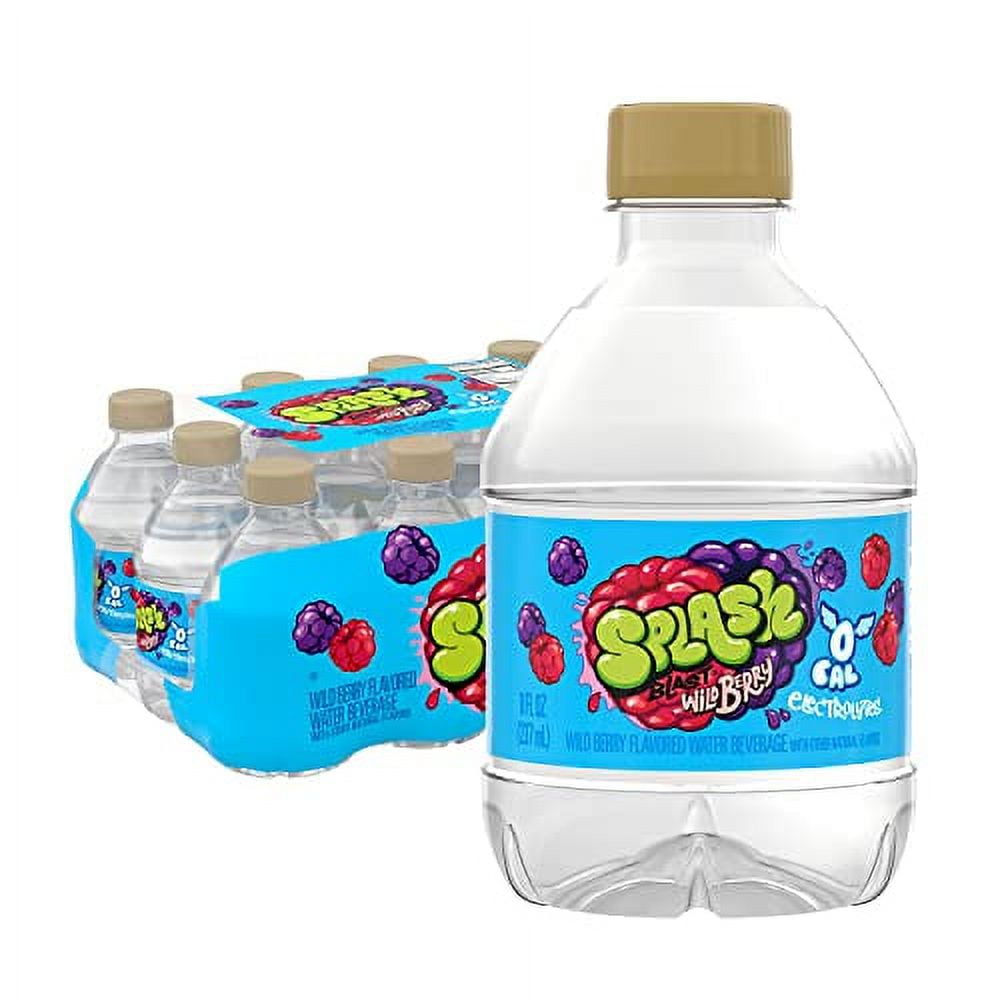 Splash Blast, Wild Berry Flavored Water, Zero Sugar, with Electrolytes