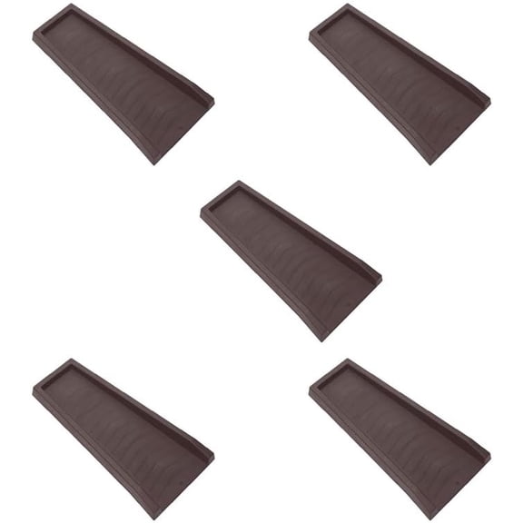 Splash Block, Decorative Gutter Downspout Extensions, Splashguard, Foundation Water Diverter, Rain Gutter Guard, Plastic 24” Black (5 Pack)