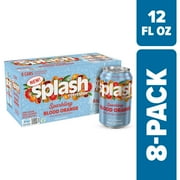 Splash Blood Orange Sparkling Water, 12 fl oz, 8 Cans