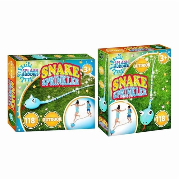 Splash Buddies BH53315 Inflatable Sprinkler Kids Snake Sprayer, Blue