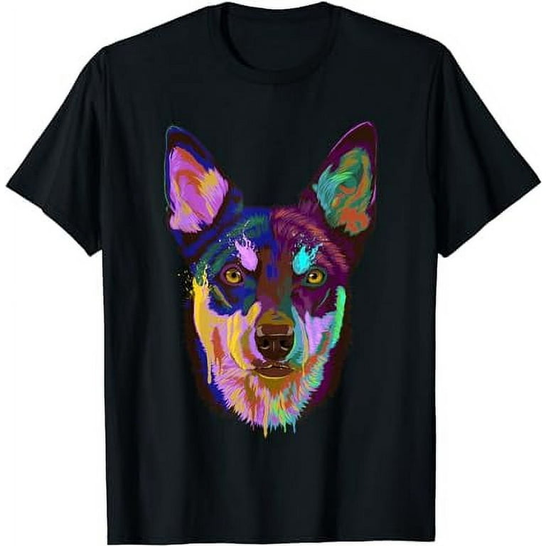 Splash Colorful Dog Australian Kelpie T Shirt Walmart