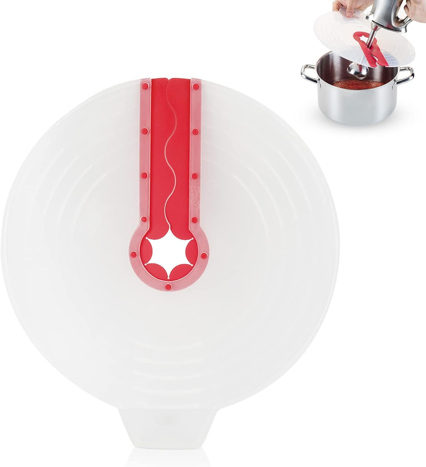 Splash Cover, Mixer Splatter Guard Egg Whisk Mixing Bowl Lid Egg Bowl