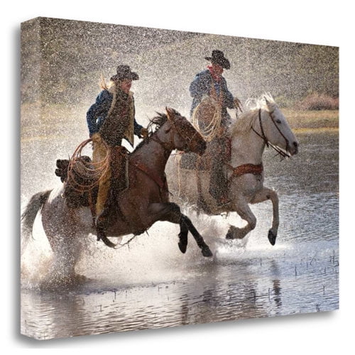 Splash Dance' Graphic Art Print on Wrapped Canvas