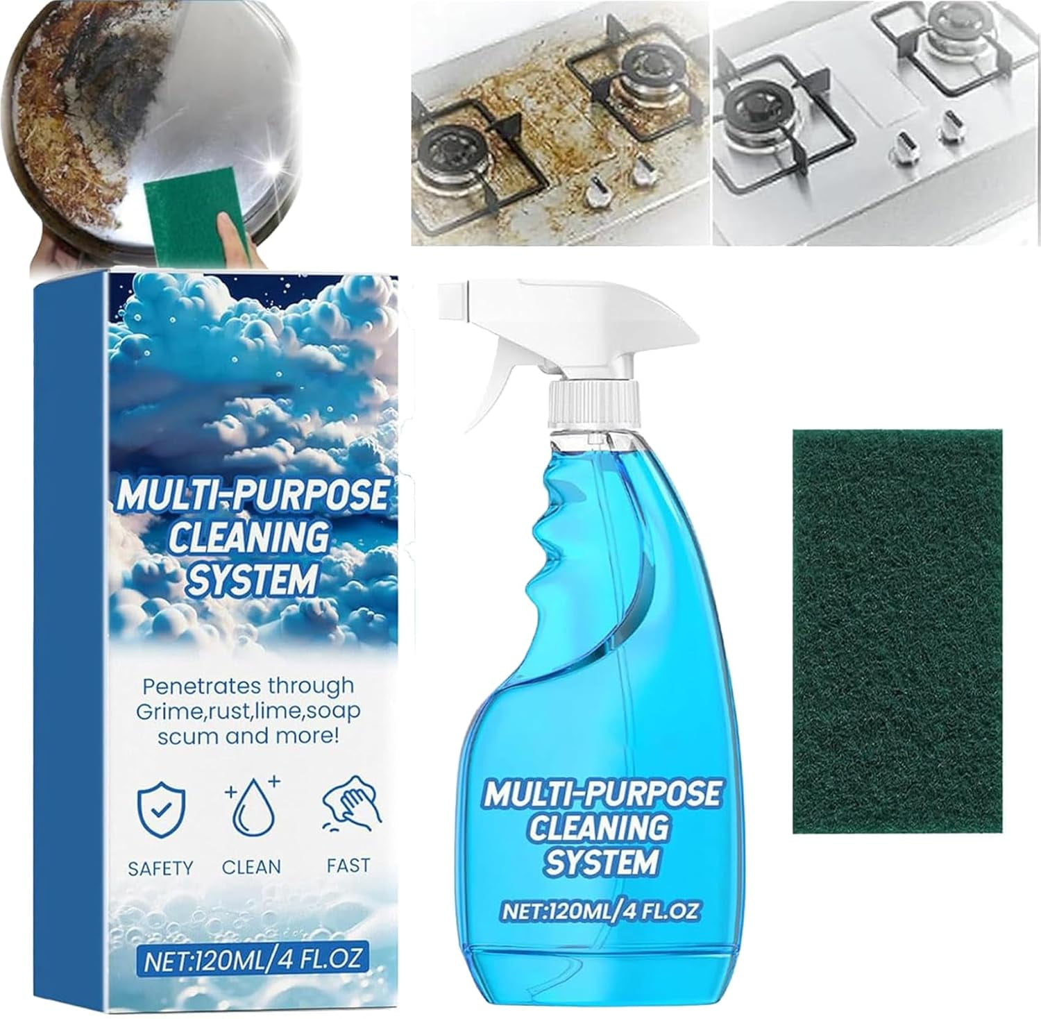 Splash Foam Spray Tablets & Spray Bottle, Splash Foam Spray All Purpose