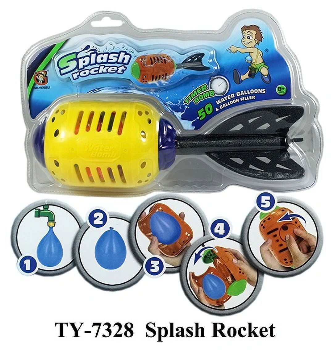 Splash & Fun Water Bomb Throwing Rocket balloons & balloons filler ...
