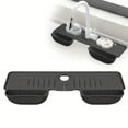 thumbnail image 1 of Sink Splash Guard Mat With Storage, Faucet Drip Catcher, Kitchen & Bathroom Organizer, Silicone Water Catcher With Sponge Holder, 1 of 6