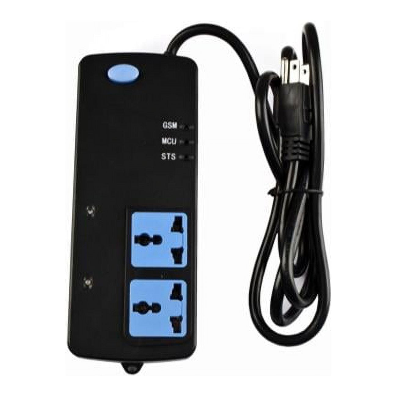 Black and Blue GSM Remote Control Power Strip