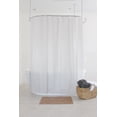 thumbnail image 1 of Splash Home Motto Printed PEVA Shower Curtain, 70" L x 72" W - White, 1 of 3