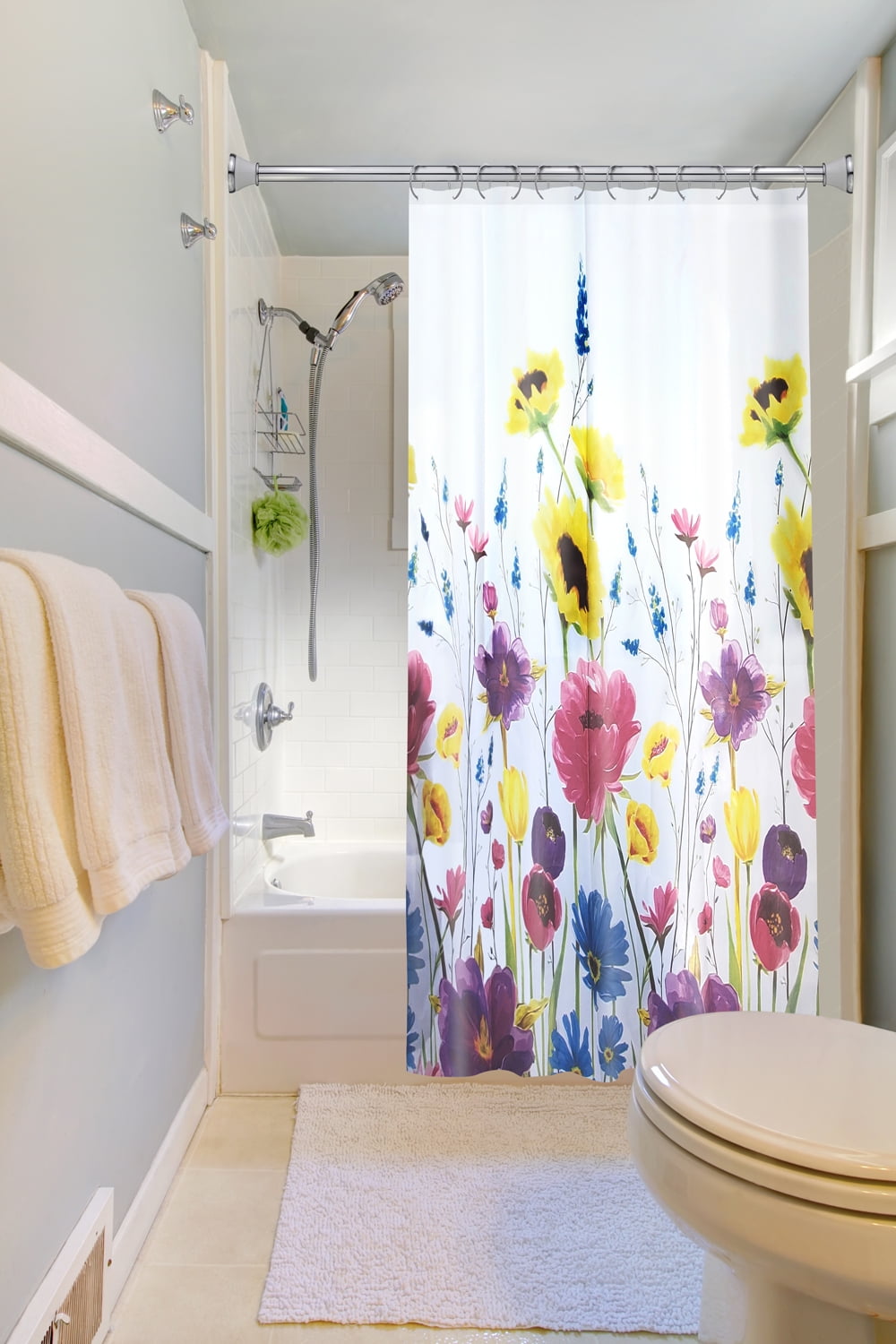 Splash Home Prisma Polyester Fabric Shower Curtain 70 x 72 - Multicolor ...