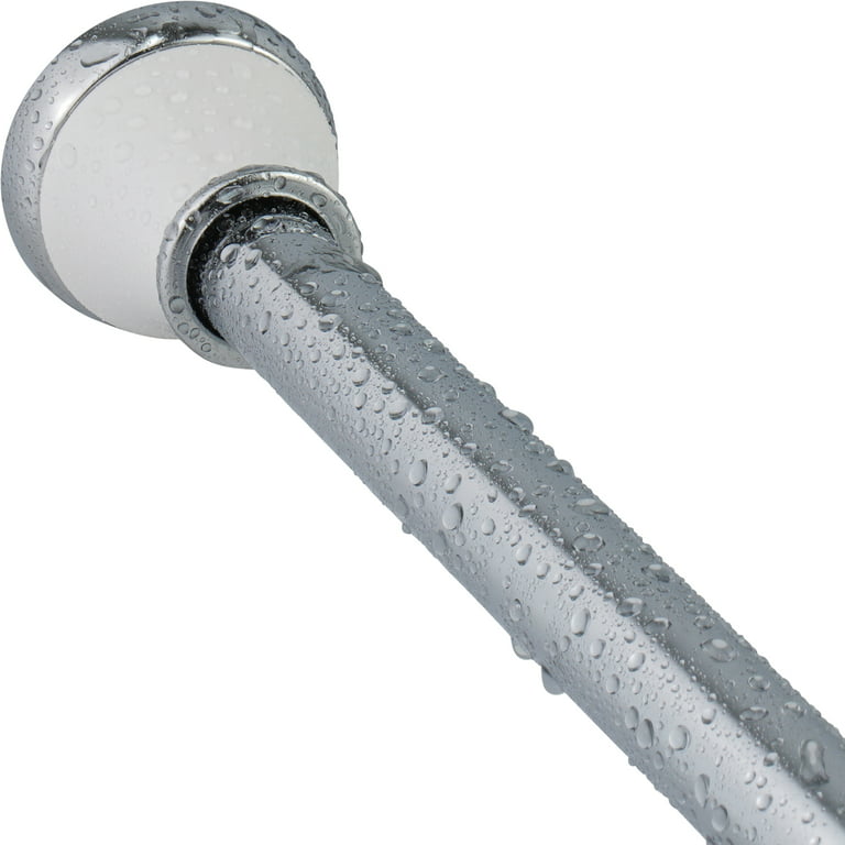 Splash Home Regal Adjustable Metal Shower Curtain Tension Rod for