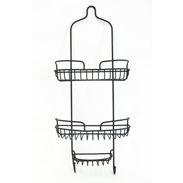 Splash Home Shower Caddy, Aluminum Hanging over Shower Head, 3Shelves