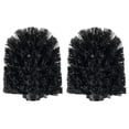 Splash Home Toilet Brush Replacement Head Plastic, 2pcs, All Ages Black ...