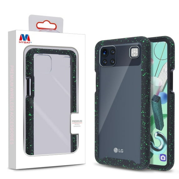 Splash Hybrid Case for Cricket Grand Lg K92 5G - Highly Transparent Clear / Black